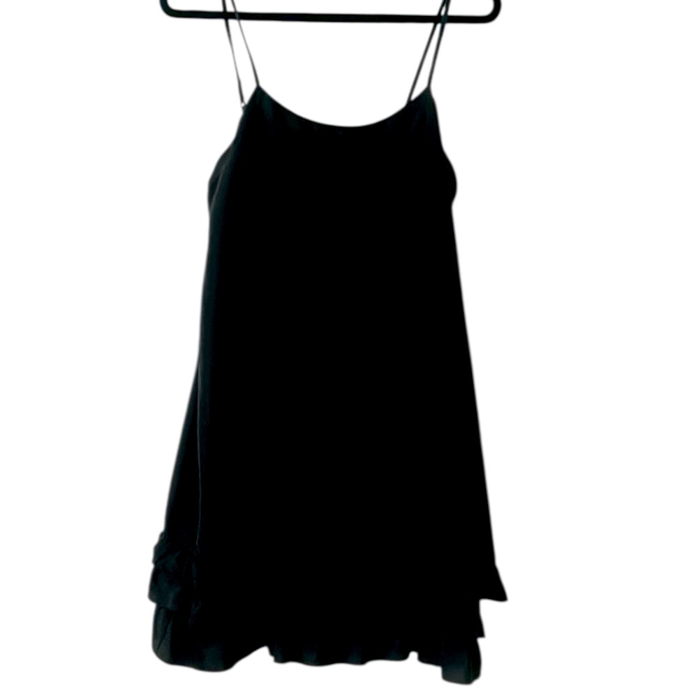Old Navy Spaghetti Strap Black Dress with Ruffled Hem